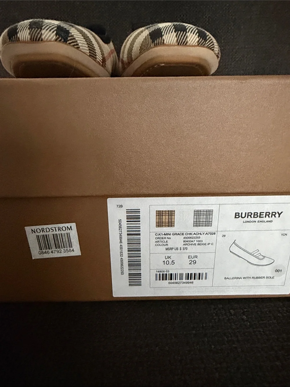 Burberry beige check